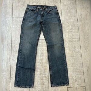 Levi's Blue Straight-Leg Jeans with Vintage Wash